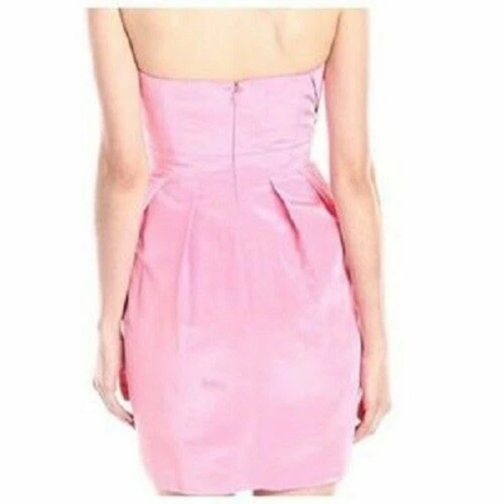 SHOSHANNA 'Julianna' ~ Pink Bengaline Faille Strapless Party Dress Sz 12 EUC - Picture 2 of 10